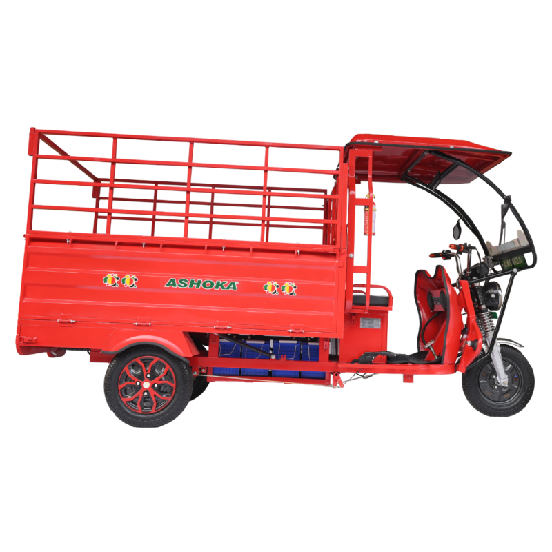 Red E-Rickshaw